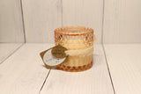 Crystal Jar - Peach color, Osmanthus & White Suede
