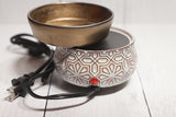 Wax Melter Bronze Geometric 2-In-1 Classic Fragrance Warmer
