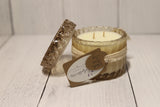 Crystal Jar - Champagne color, White Orris & Fig