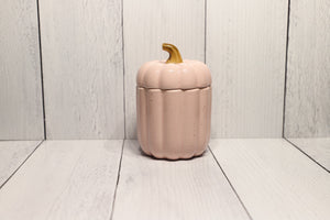 Pumpkin Candle Ceramic Jar - Pink