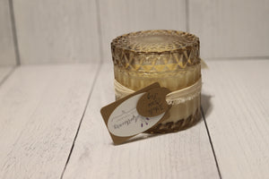 Crystal Jar - Champagne color, White Orris & Fig