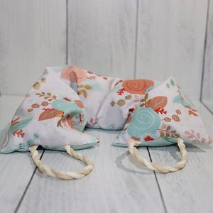 Peach & Mint Floral - Neck Warmer