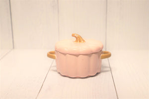 Pumpkin Candle Ceramic Jar - Pink