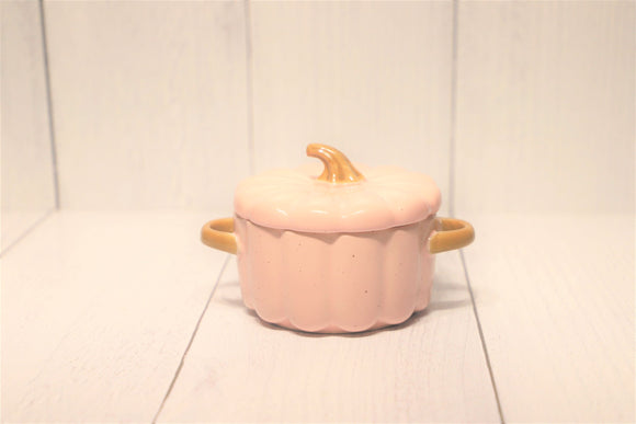 Pumpkin Candle Ceramic Jar - Pink